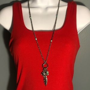 Turquoise pendent necklace